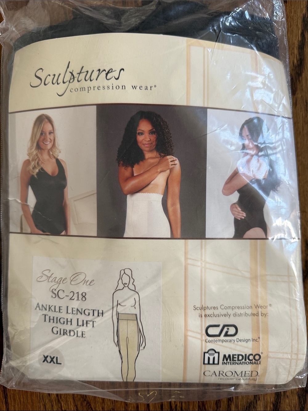 SC-218 Ankle Length Thigh Lift Girdle - Various sizes (L-3XL)